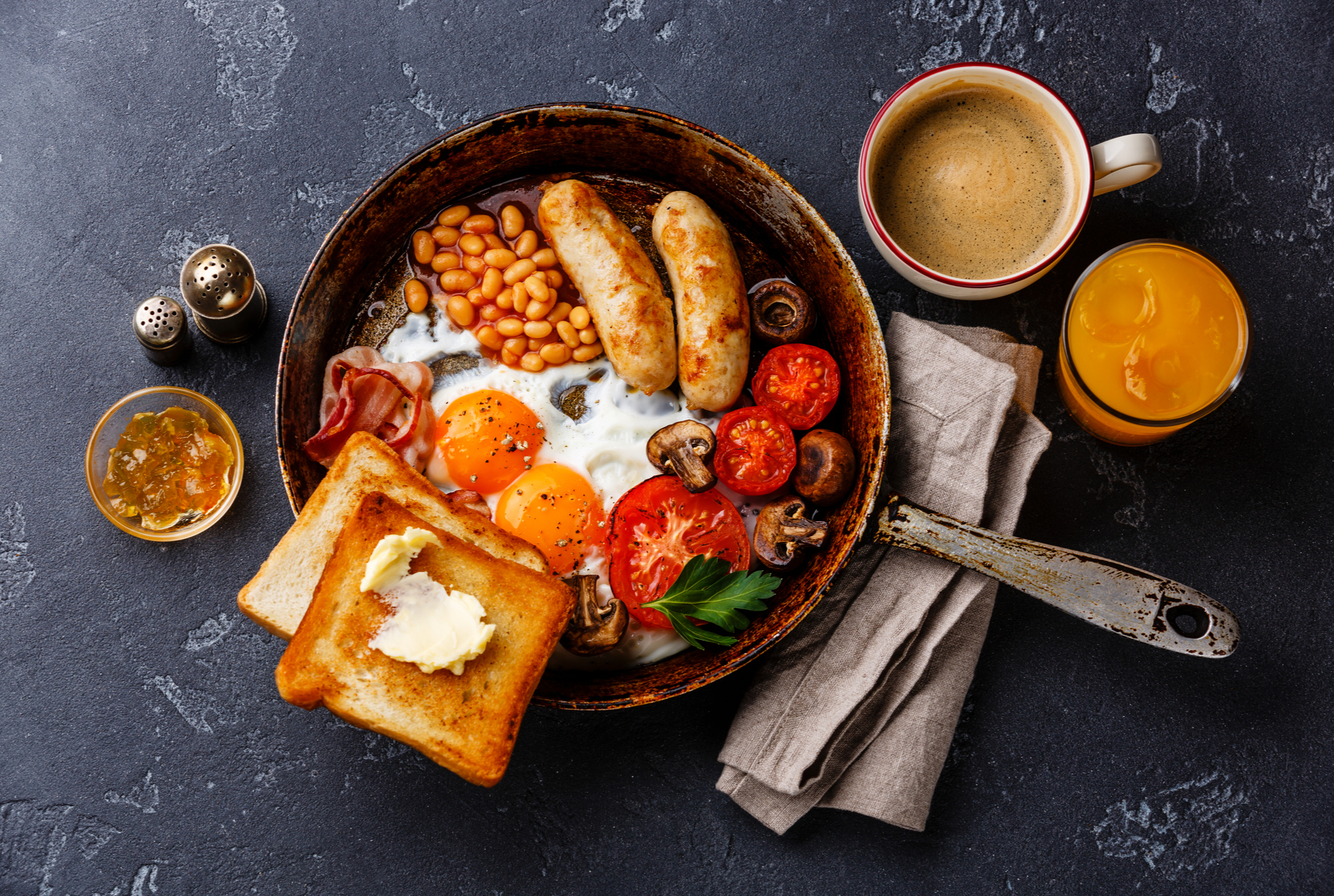 Make a full English breakfast for hot breakfast month using our meats