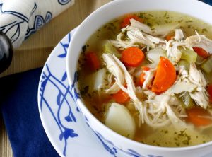 Homemade chicken soup