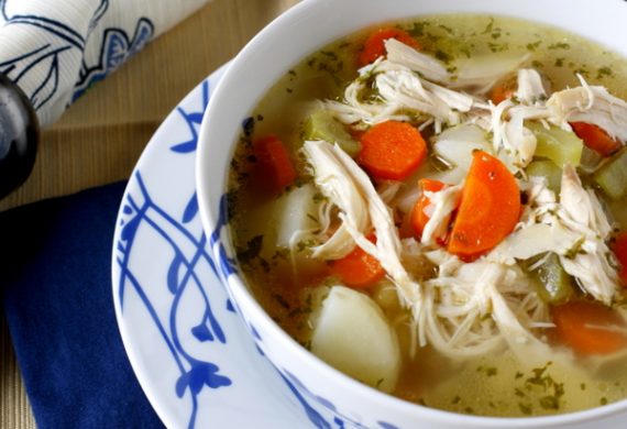 Homemade chicken soup