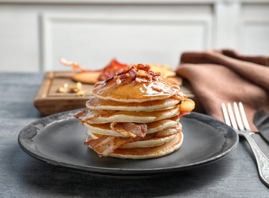 All American Pancakes With Crispy Bacon Ian Barker Butchers