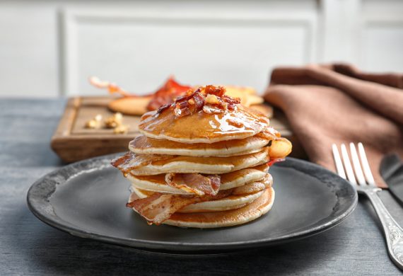 All American Pancakes With Bacon